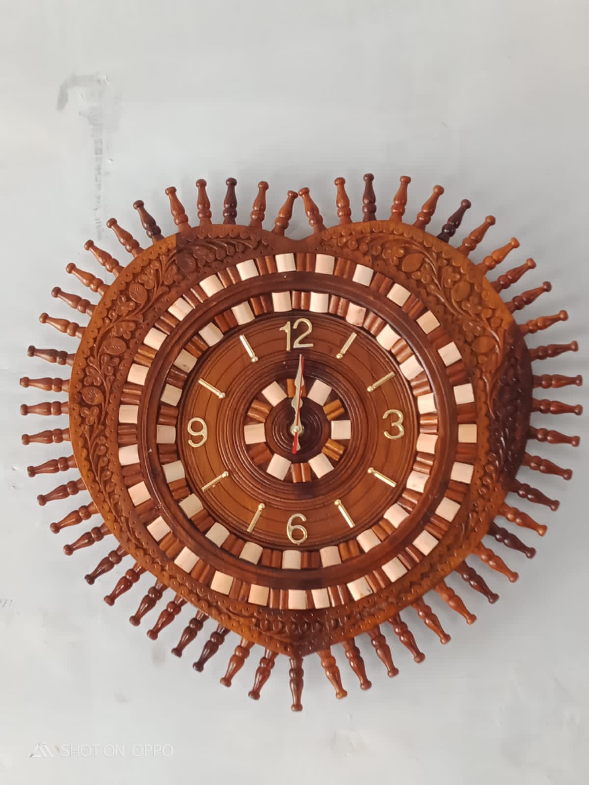 Heart Pattern Wall Clock